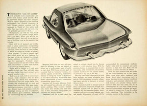 1955 Article Del Coates Art Classic Car Automobile Cross Section Safety YMT1