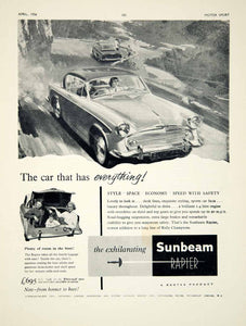 1956 Ad Rootes Sunbeam-Talbot Rapier 2-Door Saloon Car Classic Automobile YMT2