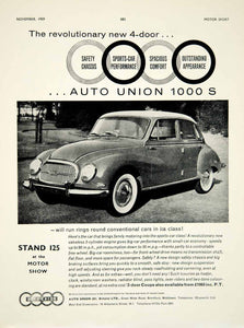1959 Ad 1960 Auto Union 1000S 4Door Saloon Car Classic Automobile Collector YMT2