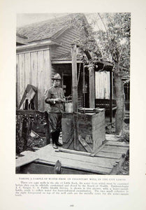 1917 Print Water Sample Little Rock Arkansas J.C. Geiger Historical Image YNG1