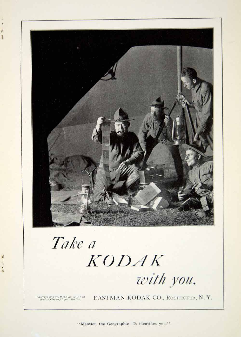 1917 Ad East Kodak Company Rochester New York Camera Wartime Advertisement YNG1