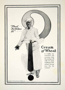 1918 Ad Cream of Wheat Food Grain Cereal Rastus Icon Wartime Consumable YNG2