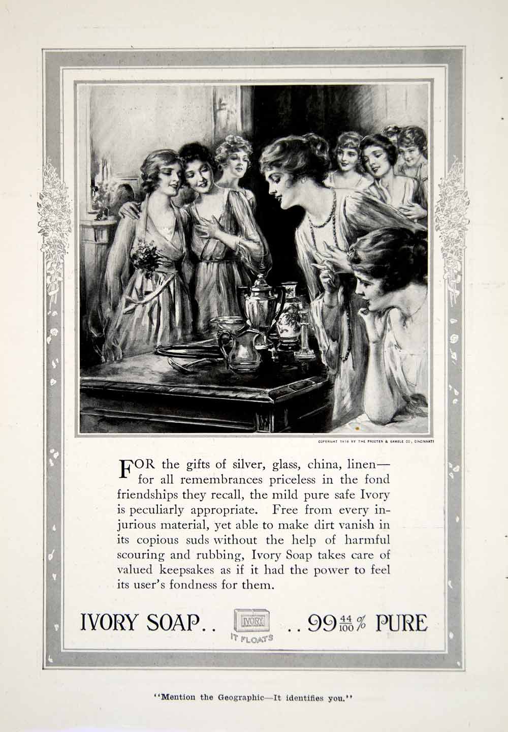 1918 Ad Ivory Soap Procter Gamble Company Hygiene Cleaning Health Beauty YNG2