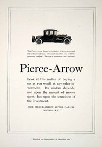 1918 Ad Pierce Arrow Motor Car Company Coupe Vehicle Automobile Car Image YNG2