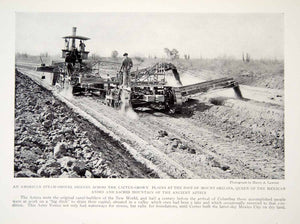 1919 Print Agriculture American Steam Shovel Mount Orizaba Landscape Image YNG4