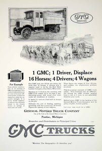 1919 Ad General Motors Truck Company Work Vehicle Hauling Automobile Image YNG4
