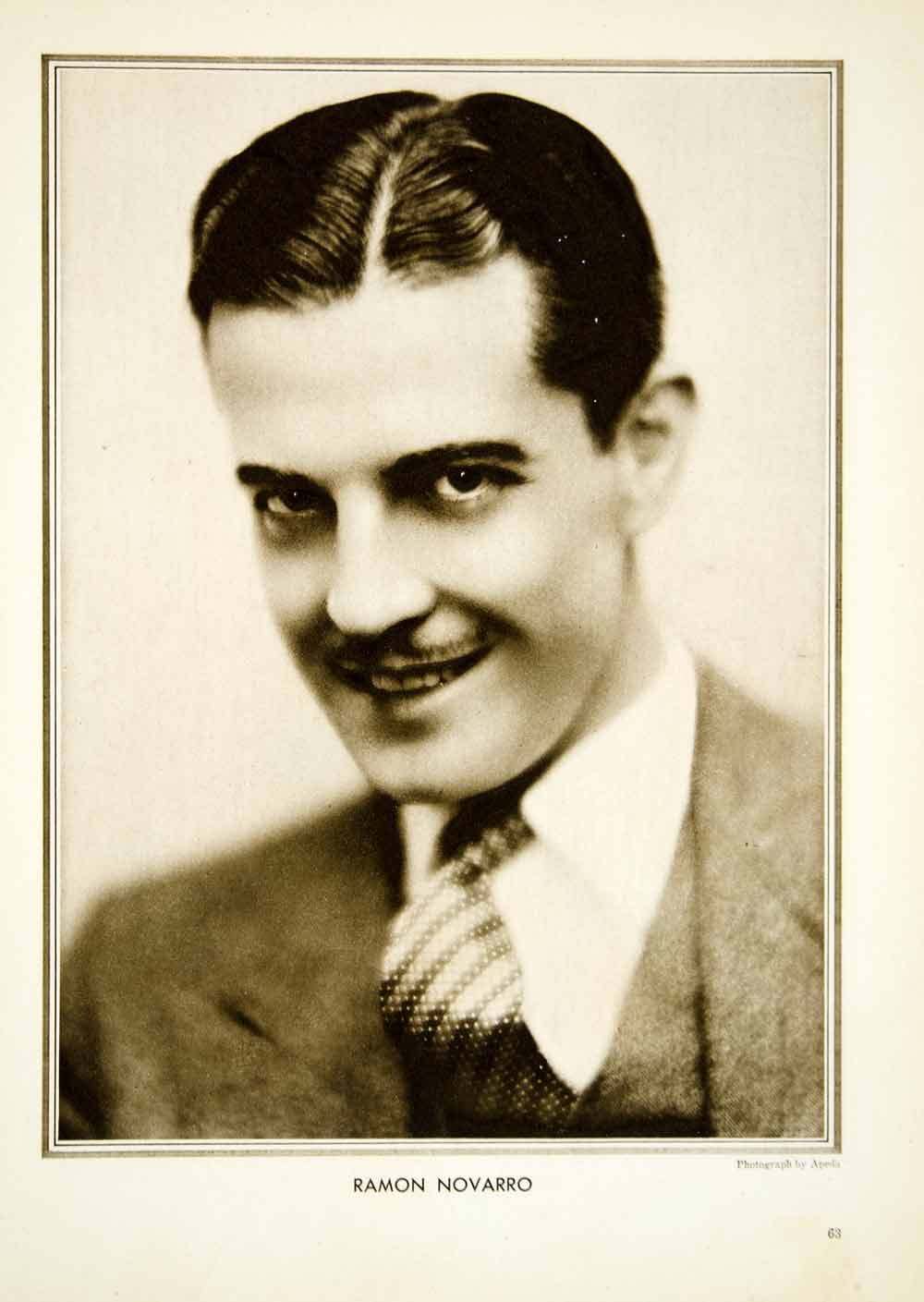 1930 Rotogravure Ramon Novarro Portrait Movie Star Mexican Actor Leading YNM3