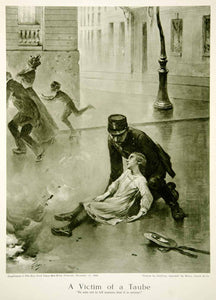 1915 Rotogravure Henry-Jules-Jean Geoffroy Taube Bombing Victim World War I YNY2