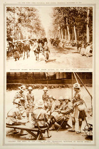 1914 Rotogravure World War I Moroccan Spahis Transvaal Scottish Regiment YNY2