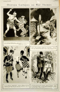1915 Rotogravure World War I Cartoon Art Political German Hercules Emperor YNY2