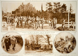 1915 Rotogravure World War I British Army Seventh Battalion Band Soldiers YNY2
