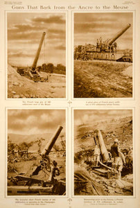 1917 Rotogravure World War I French Artillery Guns Mortar Howitzer Weapons YNY3