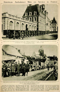 1917 Rotogravure World War I Norton-Harjes Ambulance Corps Hospital Medical YNY3