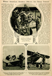 1917 Rotogravure WWI Princeton University Aviation School Officers Training YNY3