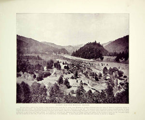 1894 Print Iron Mountain Missouri Landscape Farm Fields Scenery Historic YOC2