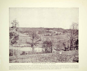 1894 Print Meramac Valley Missouri Landscape Scenery Farm Fields Historic YOC2