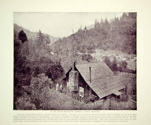 1894 Print Ozark Mountains Howell County Missouri Cottage House Historic YOC2