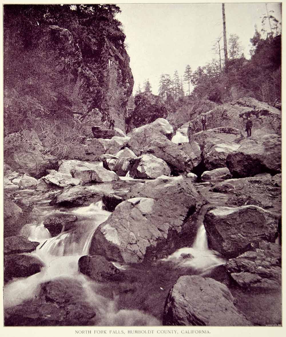 1894 Print North Fork Falls Humboldt County County California Landscape YOC2