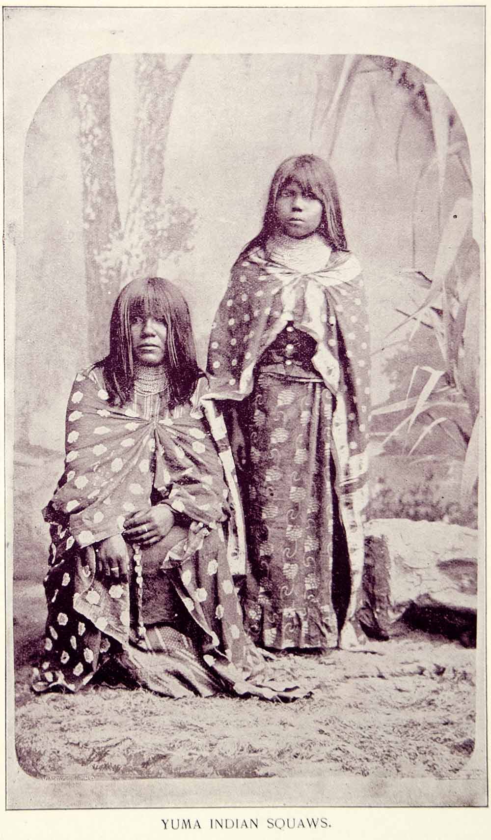 1894 Prints Quechan Man Women Fort Yuma Indian Reservation Native American YOC2