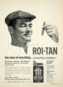 1959 Ad American Tobacco Roi-Tan Golfers Cigars Smoking Golfing Sports YOL1