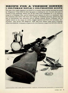 1959 Ad Coltsman Rifle Gun Scope Hunting Sportsman Firearm Sporting Goods YOL1