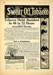 1920 Ad Newell Pharmacal St. Louis Missouri Tobacco Redeemer Remedy Smoking YPC1