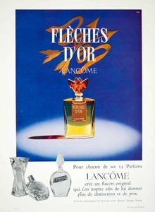 1958 Ad Fleches D'or Golden Arrows Parfum Perfume Lancome Bottle Health YPF1