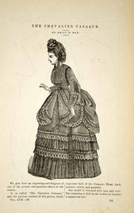1870 Article Victorian Fashion Chevalier Casaque Jacket Pattern Emily H May YPM3