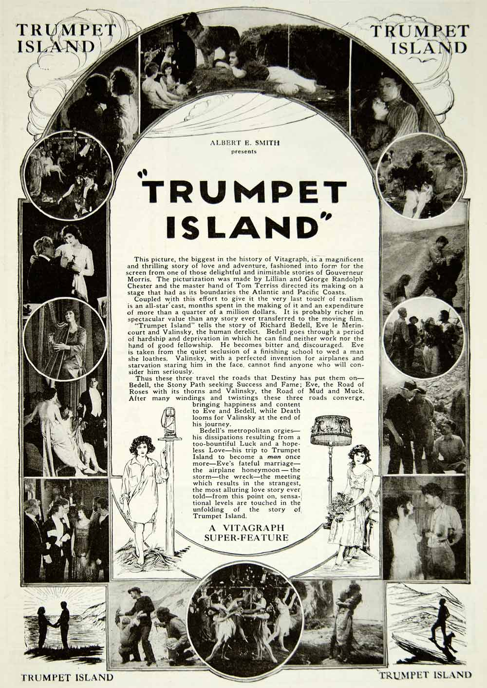 1920 Ad Trumpet Island Silent Film Motte Tom Terriss Vitagraph Studios YPP1