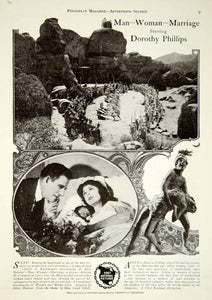 1921 Ad Silent Film Man-Woman-Marriage Allen Holubar Dorothy Phillips Star YPP2