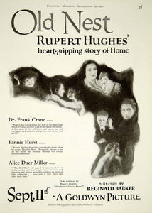 1921 Ad Old Nest Silent Film Reginald Barker Goldwyn Mary Alden Rupert YPP2
