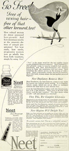 1921 Ad Neet Depilatory Hair Removal Antiperspirant Hannibal Pharmacal Skin YPP2