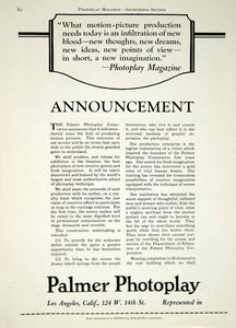 1922 Ad Palmer Photoplay Corp. Silent Film Production Screenwriting YPP2