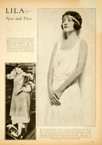 1923 Print Lila Lee Silent Film Actress Motion Pictures Movies Cuddles YPP2