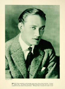 1922 Rotogravure Conrad Nagel Silent Film Actor Movie Screen Idol Motion YPP2