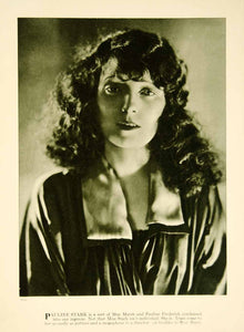 1923 Rotogravure Pauline Starke Silent Film Actress Star Motion Pictures YPP2