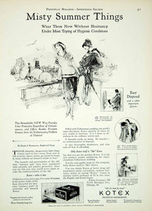 1927 Ad Vintage Kotex Sanitary Napkin Pad Feminine Hygiene Menstruation YPP3