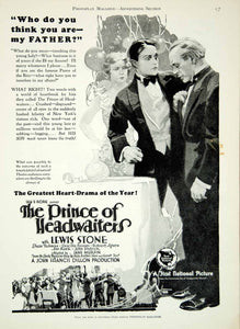 1927 Ad Silent Film Prince of Headwaiters John Francis Dillon Lewis Stone YPP3
