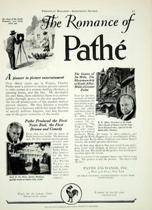 1927 Ad Pathe Exchange Silent Film Era News Reel Serial History Cecil B YPP3