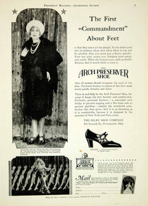 1928 Ad Arch Preserver Shoe Fashion Esther Ralston Silent Film Star Chorus YPP3