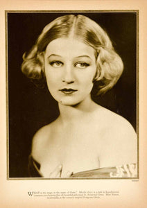 1927 Rotogravure Greta Nissen Norwegian Silent Film Actress Star Hollywood YPP3