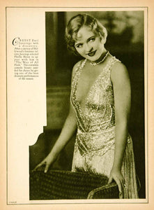 1927 Rotogravure Phyliss Haver Silent Film Actress Star Way of All Fle –  Period Paper Historic Art LLC
