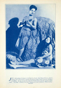 1929 Rotogravure Ramon Novarro Dorothy Janis Pagan Silent Film Tahiti Movie YPP3