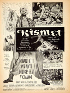 1956 Ad Movie Kismet 1955 Vincente Minnelli Howard Keel Ann Blyth MGM Film YPP4