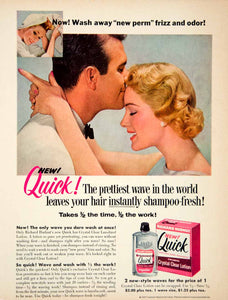 1957 Ad Vintage Richard Hudnut Quick Home Hair Permanent Wave Waving YPP4