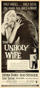 1957 Ad Movie Film Cinema Unholy Wife Love Romance Drama Angel Devil YPP4