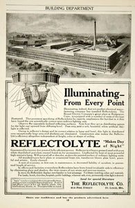 1917 Ad Reflectolyte Lighting Bryant Electric Plant Factory Bridgeport CT YRR1