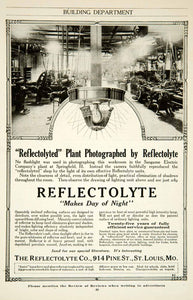 1917 Ad Reflectolyte Lighting Sangamo Electric Plant Factory Springfield IL YRR1