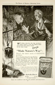 1917 Ad M Leone Bracker Art Velvet Pipe Tobacco Smoking Liggett & Myers YRR1