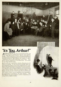 1919 Ads Thomas Edison Phonograph Gramophone Arthur Fields Vaudeville Music YRR1